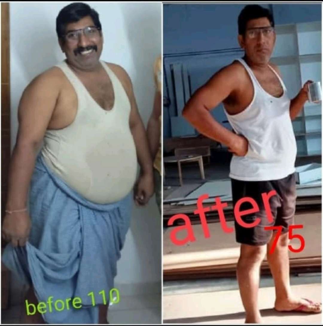 Richpal Ji before and after transformation result